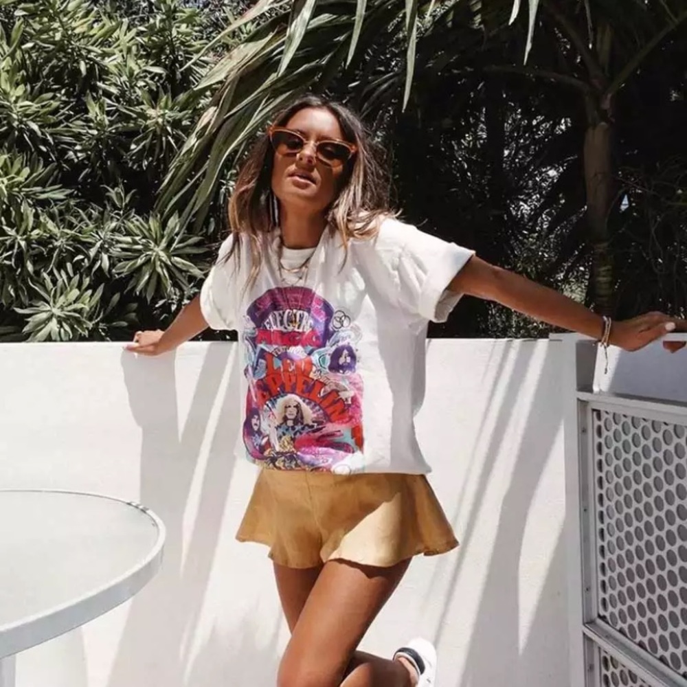 White Led Zeppelin Electric Magic Graphic T-Shirt - Picture 3 of 7
